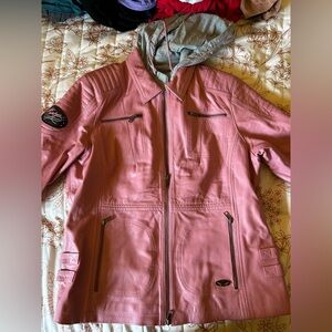 Harley-Davidson Women's Pink Leather Jacket